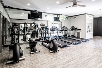 Fitness center cardio room